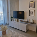 Floating White Tv Media Unit 150cm