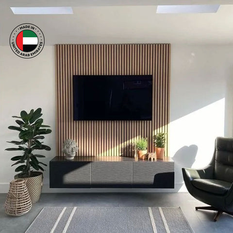 Charcoal TV Media Wall 180cm x 240cm