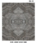 Marble-like pattern with geometric design, size 2800*2440*3mm, brand 'BM-01'.