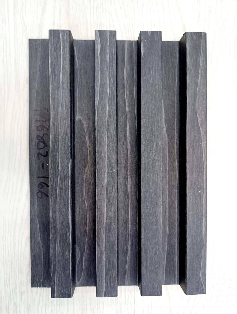 Wooden slats with a visible grain pattern on a white background