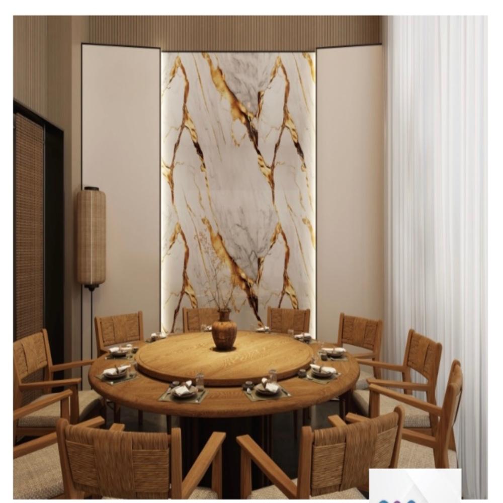 KN0067DY(GOLD) Marble Sheet 122cm x 244cm