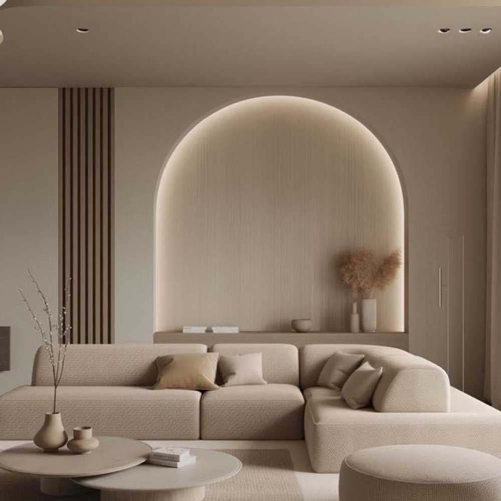 Serene Arched Feature Wall