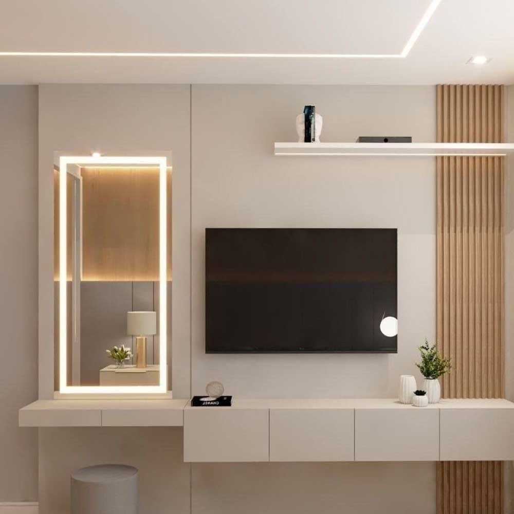 Rose Bedroom Feature Wall